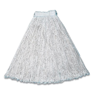 Rubbermaid Commercial CUT-END COTTON WET MOP HEADS, 15 X 6, WHITE (852064)