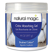 Natural Magic ODOR ABSORBING GEL, BRUSHED COTTON, 14 OZ JAR (949481)