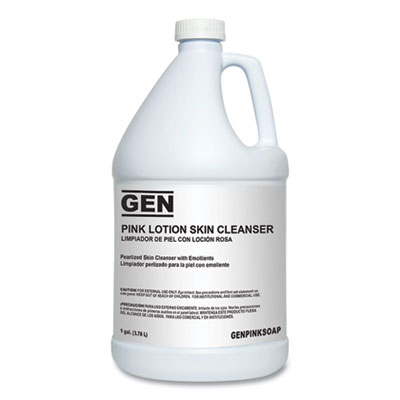 GEN Cleansing Pink Lotion Soap, 1 gal Bottle, Fresh Scent, 4/Carton (GENPINKSOAP)