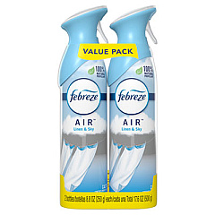 Febreze AIR, Linen and Sky, 8.8 oz Aerosol Spray, 2/Pack (97799PK)