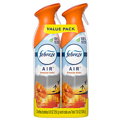 Febreze AIR, Hawaiian Aloha, 8.8 oz Aerosol Spray, 2/Pack (97794PK)