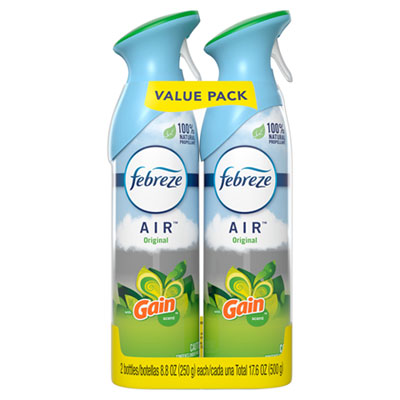 Febreze Air, Gain Original, 8.8 Oz Aerosol, 2/pack, 6 Pack/carton (97810CT)