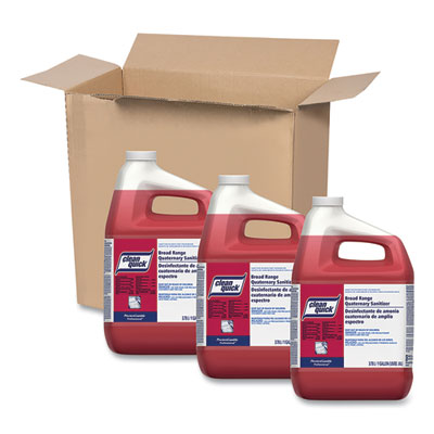 Clean Quick Broad Range Quaternary Sanitizer, Sweet Scent, 1 gal Bottle, 3/Carton (07535)