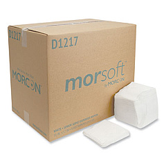 Morcon Tissue Morsoft Dispenser Napkins, 1-Ply, 11 x 17, White, 250/Pack, 24 Packs/Carton (D1217)