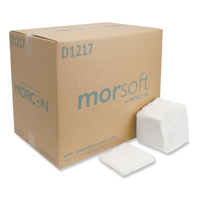 Morcon Tissue Morsoft Dispenser Napkins, 1-Ply, 11 x 17, White, 250/Pack, 24 Packs/Carton (D1217)