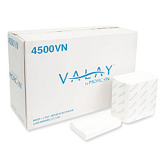 Morcon Tissue Valay Interfolded Napkins, 2-Ply, 6.5 x 8.25, White, 500/Pack, 12 Packs/Carton (4500VN)