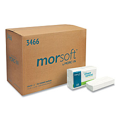 Morcon Tissue Morsoft Dinner Napkins, 2-Ply, 14.5 x 16.5, White, 3,000/Carton (3466)