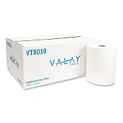 Morcon Tissue 10 Inch TAD Roll Towels, 1-Ply, 10" x 700 ft, White, 6 Rolls/Carton (VT8010)