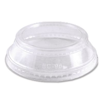 World Centric PLA Clear Cold Cup Lids, Dome Lid, Fits 9 oz to 24 oz Parfait Cups, Plastic, Clear, 1,000/Carton (CPLCS12SH)
