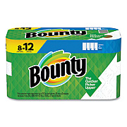 Bounty Select-a-Size Kitchen Roll Paper Towels, 2-Ply, 5.9 x 11, White, 74 Sheets/Single Plus Roll, 8 Rolls/Carton (65544)