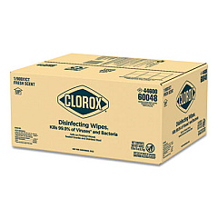 Clorox Disinfecting Wipes, Individually Wrapped, Fresh Scent, 7 x 8, 900/Carton (60048)