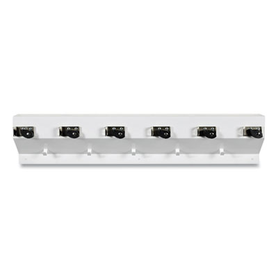 Ex-Cell THE CLINCHER MOP AND BROOM HOLDER, 34"W X 5 1/2"D X 7 1/2"H, WHITE GLOSS, EACH (333 6 WHT2)