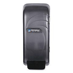 San Jamar Oceans Universal Liquid Soap Dispenser, 800 mL, 4.5 x 4.38 x 10.5, Black Pearl (S890TBK)