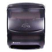 San Jamar Integra Lever Roll Towel Dispenser, 11.5 x 11.25 x 13.5, Black Pearl (T850TBK)