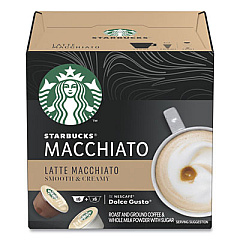 NESCAF Dolce Gusto Starbucks Coffee Capsules, Latte Macchiato, 36/Carton (94142)