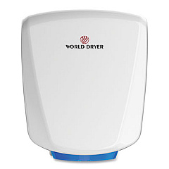 WORLD DRYER VERDEdri Hand Dryer, 120 V, 3.9 x 12.25 x 14.5, White (Q974A2)