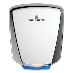 WORLD DRYER VERDEdri Hand Dryer, 120 V, 3.9 x 12.25 x 14.5, Polished Stainless Steel (Q972A2)