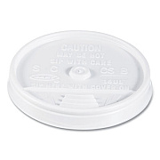 Dart Plastic Lids, Fits 12 oz to 24 oz Foam Cups, Vented, Translucent, 100/Pack, 10 Packs/Carton (16JL)