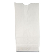 Ross & Wallace Paper Products Grocery Paper Bags, 2# Size, 30# Basis Weight, 4.13" x 2.63" x 7.88", White, 500/Bundle (GW2500)