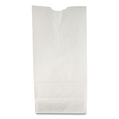 Ross & Wallace Paper Products Grocery Paper Bags, 2# Size, 30# Basis Weight, 4.13" x 2.63" x 7.88", White, 500/Bundle (GW2500)