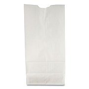 Ross & Wallace Paper Products Grocery Paper Bags, 6# Size, 35# Basis Weight, 5.88" x 3.63" x 11", White, 500/Bundle (GW6500)