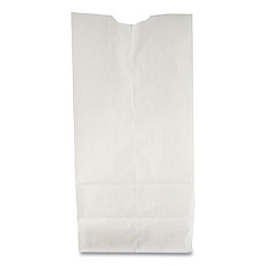 Ross & Wallace Paper Products Grocery Paper Bags, 6# Size, 35# Basis Weight, 5.88" x 3.63" x 11", White, 500/Bundle (GW6500)