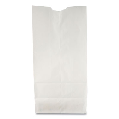 Ross & Wallace Paper Products Grocery Paper Bags, 6# Size, 35# Basis Weight, 5.88" x 3.63" x 11", White, 500/Bundle (GW6500)