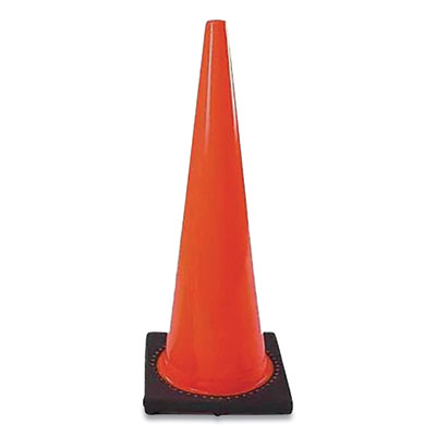Cortina Safety Products DW Series Traffic Cone, 18" h, Orange/Black (0350005)