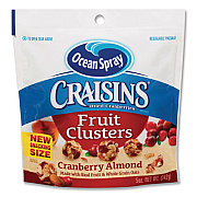 Ocean Spray Craisins Fruit Clusters, Cranberry Almond, 5 oz Resealable Bag, 12/Carton (OCE22963)