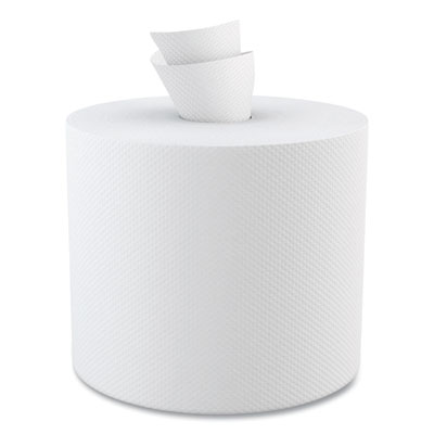 Boardwalk Center-Pull Hand Towels, 2-Ply, Perforated, 7.5 x 9, White, 600/Roll, 6 Rolls/Carton (6400)