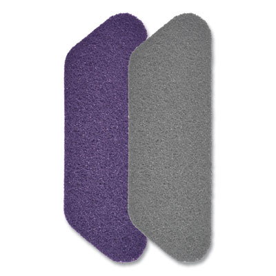 Diversey Twister Floor Pad, Crystal Shield, 17" Diameter, Gray, 2/Carton (D5934363)