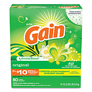 Gain Powder Laundry Detergent, Original Scent, 91 oz Box, 3/Carton (84910)
