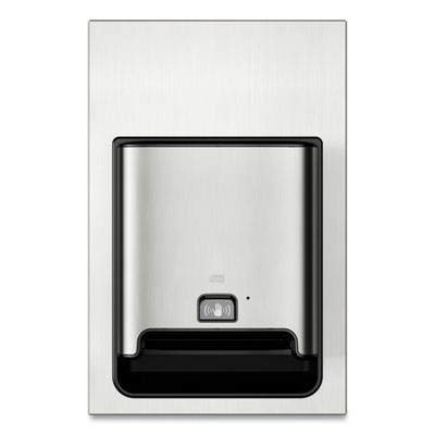 Tork Image Design Matic Hand Towel Roll Dispenser with Intuition Sensor, Recessed, 17.6 x 7.99 x 26.97, Stainless Steel (461222)