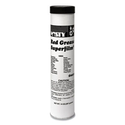 Misty NLGI #2 Red Grease, 14 oz Tube, 48/Carton (1003057)