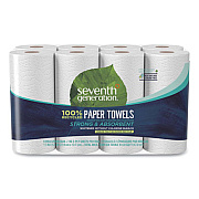 Seventh Generation 100% Recycled Paper Kitchen Towel Rolls, 2-Ply, 11 x 5.4, 156 Sheets/Rolls, 32 Rolls/Carton (13739CT)