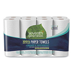 Seventh Generation 100% Recycled Paper Kitchen Towel Rolls, 2-Ply, 11 x 5.4, 156 Sheets/Rolls, 32 Rolls/Carton (13739CT)