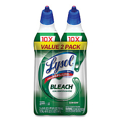 LYSOL Brand Disinfectant Toilet Bowl Cleaner with Bleach, 24 oz, 2/Pack (96085PK)