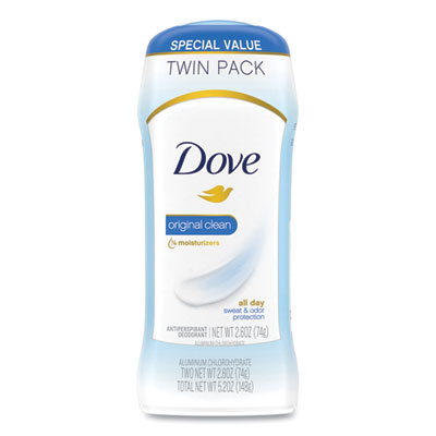 Dove INVISIBLE SOLID ANTIPERSPIRANT DEODORANT, ORIGINAL, 2.6 OZ DEODORANT STICK, 6/CT (51910CT)