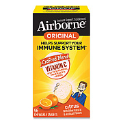Airborne Immune Support Chewable Tablet, Citrus, 96 Count (96297)