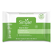 Simple Eye And Skin Care, Facial Wipes, 25/Pack (70005PK)