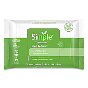 Simple Eye And Skin Care, Facial Wipes, 25/Pack, 6 Packs/Carton (70005CT)
