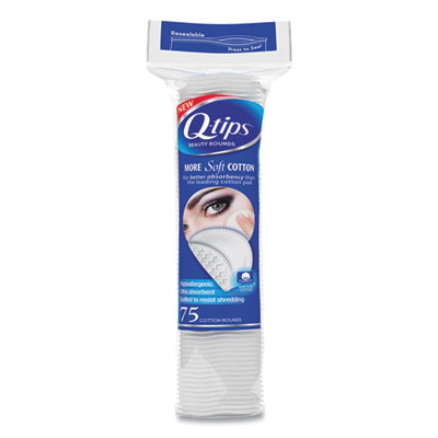 Q-tips Beauty Rounds, 75/Pack, 24 Packs/Carton (46999CT)