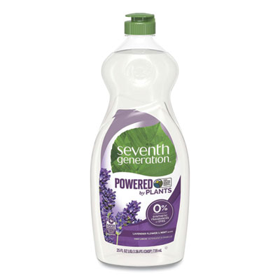 Seventh Generation NATURAL DISHWASHING LIQUID, LAVENDER FLORAL AND MINT, 25 OZ BOTTLE, 12/CARTON (22734CT)