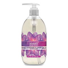 Seventh Generation Natural Hand Wash, Lavender Flower and Mint, 12 oz Pump Bottle (22926)