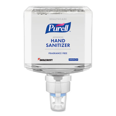 AbilityOne 6508016941820 SKILCRAFT PURELL Healthcare Gentle and Free Foam Hand Sanitizer Refill, 1,200 mL, Unscented, 2/Box