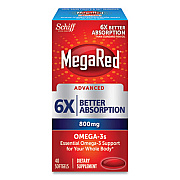 MegaRed Advanced 6X Absorption Omega, 800 mg, 40 Count (97412)