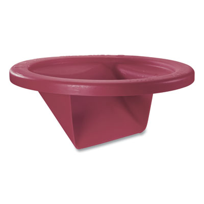 San Jamar KatchAll Flatware Retriever, Round, 24" Diameter x 9h, 32/44 gal Capacity, Red (KA3244)