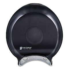 San Jamar Single-Roll Jumbo Bath Tissue Dispenser, 10 1/4 x 5 5/8 x 12, Black Pearl (R2000TBK)