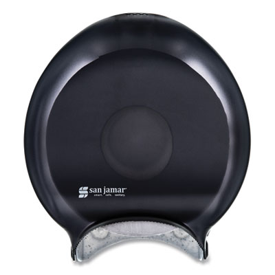 San Jamar Single-Roll Jumbo Bath Tissue Dispenser, 10 1/4 x 5 5/8 x 12, Black Pearl (R2000TBK)