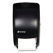 San Jamar Duett Classic Standard Toilet Tissue Dispenser, 2 Roll, 7.5 x 7 x 12.75, Black Pearl (R3500TBK)